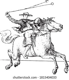 Gaucho, From the Dictionary of Word and Things, 1888.