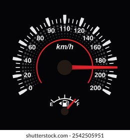 Medidor de automóvel 3d em fundo cinza para decoração