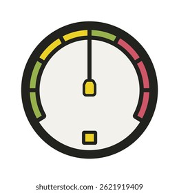 Indicador de indicador en gráfico de Estado de rango circular