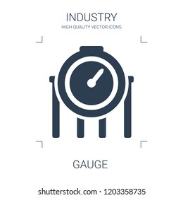 gauge icon. high quality filled gauge icon on white background. from industry collection flat trendy vector gauge symbol. use for web and mobile
