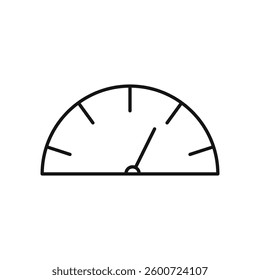 Gauge icon isolated. simple vector icon on white background