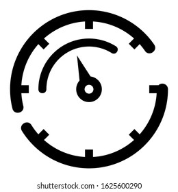 gauge icon or logo isolated sign symbol vector illustration - high quality black style vector icons
