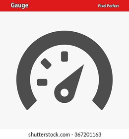 Gauge Icon. Professional, pixel perfect icons optimized for both large and small resolutions. EPS 8 format.
