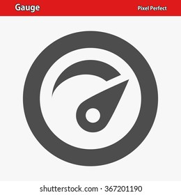 Gauge Icon. Professional, pixel perfect icons optimized for both large and small resolutions. EPS 8 format.