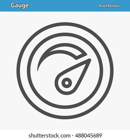 Gauge Icon. Professional, pixel perfect icons optimized for both large and small resolutions. EPS 8 format. 12x size for preview.