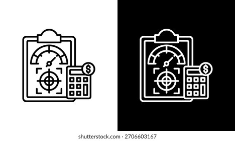 Gauge With Icon Set Design