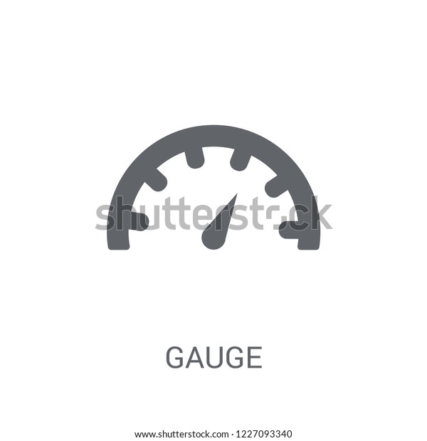Gauge icon. Trendy Gauge logo concept on\
white background from Productivity collection. Suitable for use on\
web apps, mobile apps and print\
media.