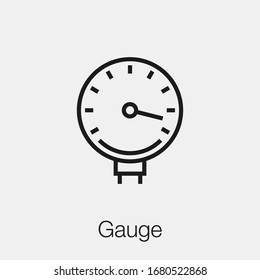 Symbol für die Vektorillustration des Messgeräts