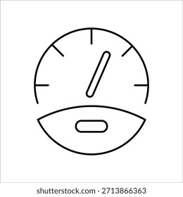 Iconos de gauge. Ilustración vectorial de línea simple