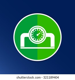 gauge industrial valve icon vector button logo symbol concept.