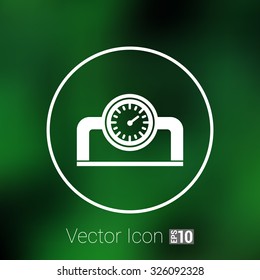 gauge industrial valve icon vector button logo symbol concept.