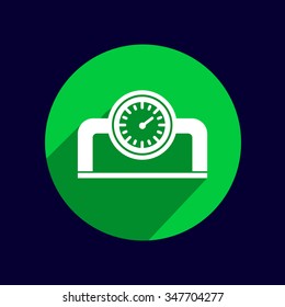 gauge industrial valve icon vector button logo symbol concept.