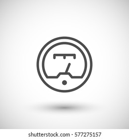 Gauge line icon