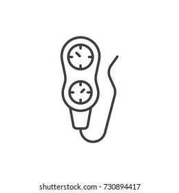 Gauge line icon. Scuba diving equipment.