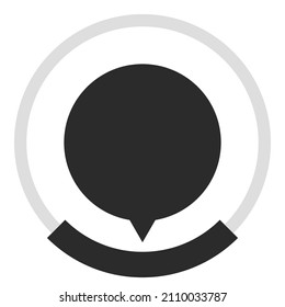 Gauge, meter, dial icon with different number of sections, parts, divisions. Knob, meter, indicator and level icon, symbol