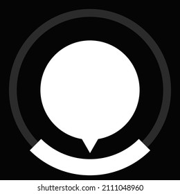Indicador, medidor, icono de marcado con un número diferente de secciones, partes, divisiones. Pomo, contador, indicador e icono de nivel, símbolo