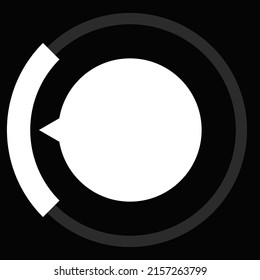 Gauge, meter, dial icon with different number of sections, parts, divisions. Knob, meter, indicator and level icon, symbol