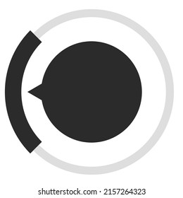 Gauge, meter, dial icon with different number of sections, parts, divisions. Knob, meter, indicator and level icon, symbol