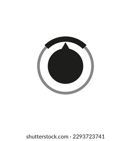 Gauge, meter, dial icon with different number of sections, parts, divisions. Knob, indicator and level icon, symbol. Vector illustration.