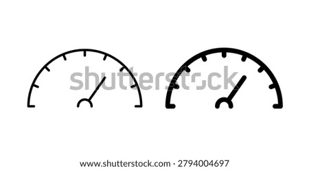 gauge meter icon Illustration designs pack for Web.