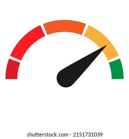 Indicador de indicadores, medidor, icono indicador de nivel, símbolo