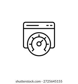 Gauge Presentation With Rapid Speed Symbol For Web Page Test