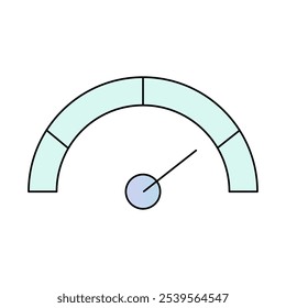 Gauge Representing Environmental Responsibility and Resource Efficiency. Eco-Friendly and Conservation