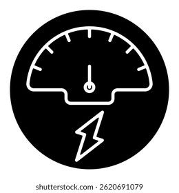 Gauge Simple Icon Vector Illustration Concept