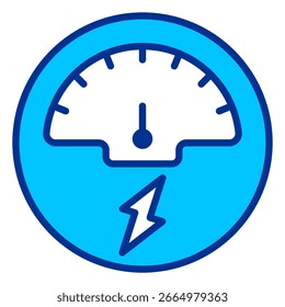 Concepto de Ilustración vectorial de ícono simple de calibre