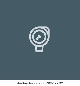 Gauge vector icon. Gauge concept stroke symbol design. Thin graphic elements vector illustration, outline pattern for your web site design, logo, UI. EPS 10.