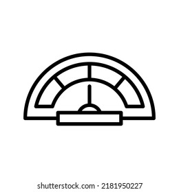 gauge vector icon, rpm speedometer logo design