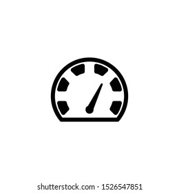 Gauge vector icon. Speedometer measurement sign. Vector meter flat icon.