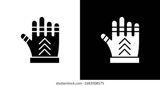 Gauntlet-Symbolsammlung. Flache Illustration eines Vektorsymbols