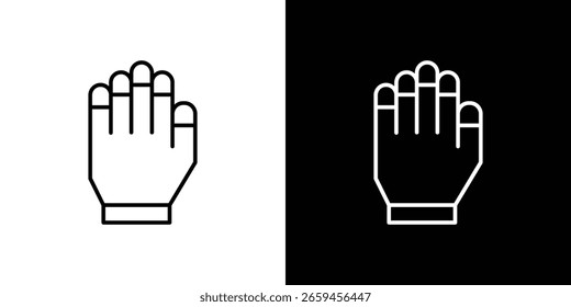 Gauntlet-Symbol für Konzept und Grafikdesign. Sammlung von hochwertigen schwarzen Stil Vektorsymbole
