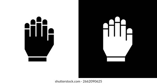 Vektorgrafiken mit Gauntlet-Symbolen. Web-Flat-Pack.
