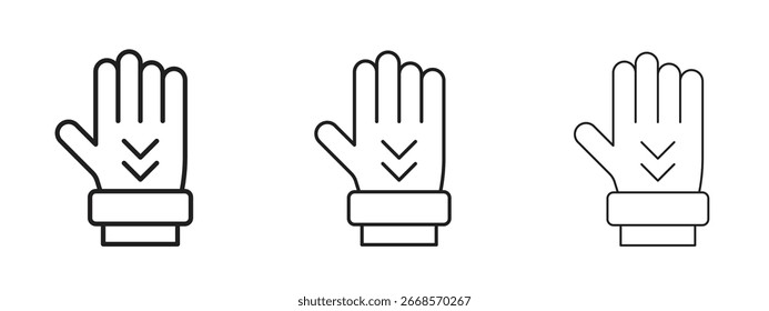 Icono de guantelete para proyectos de Diseño gráfico