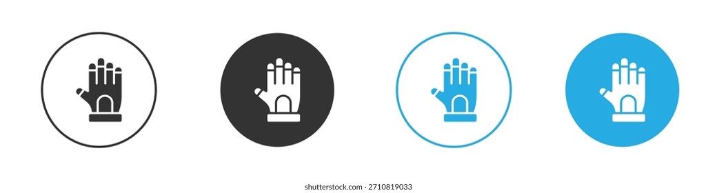 Gauntlet-Symbol. Entwurfsvorlage für Grafiksymbol