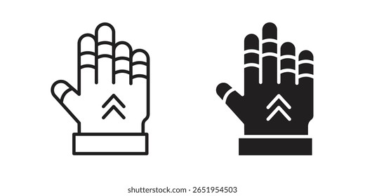 Gauntlet-Symbol. moderner Vektorsymbolsatz