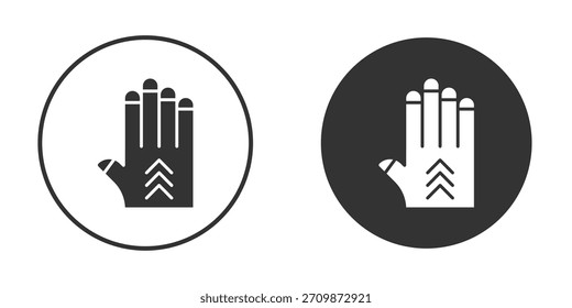 Gauntlet-Symbolzeichenpaket. Vektorsymbole für grafische Designs