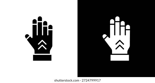 Gauntlet Symbol Silhouette Vektor flache Illustration Design Pack.
