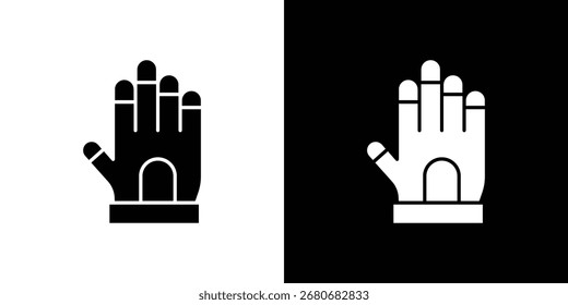 Gauntlet-Symbol. einfaches Design editierbar.