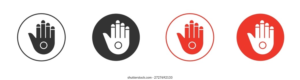 Gauntlet-Symbol. Einfaches, flaches Design für Web oder mobile App. Minimaler Vektorgrafik-Logotyp.