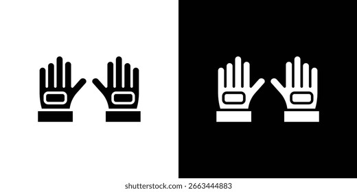 Gauntlet-Symbol VektorclipArt Illustrationen im flachen Stil