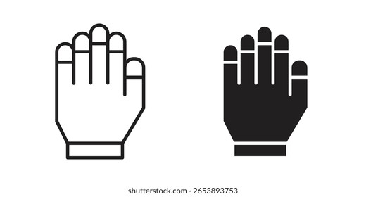 Gauntlet-Symbol, Vektorgrafik auf transparentem Hintergrund.