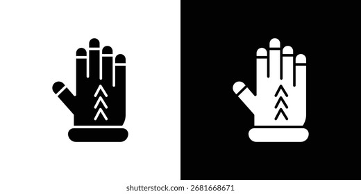 Gauntlet-Symbol Vektor Silhouette für Grafik und Web-Design-Kollektion