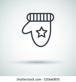 gauntlet isolated minimal icon. gauntlet graph line vector icon for websites and mobile minimalistic flat design. 