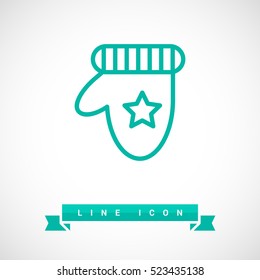 gauntlet isolated minimal icon. gauntlet graph line vector icon for websites and mobile minimalistic flat design. 