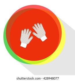 gauntlets. Internet template. Vector icon.