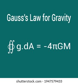 gauss's law for gravity equation