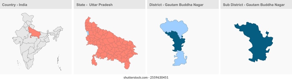 Gautam Buddha Nagar Gautam Buddha Nagar map, Republic of India, Government of  Uttar Pradesh, Indian territory, Eastern India, politics, village, tourism